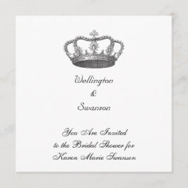 Invitación La corona clásica de la reina