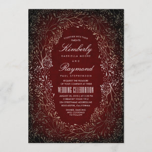 Invitación La corona de aliento del bebé dorado Boda de cos