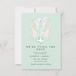Invitación La costa costera elegante Photo Save the Date