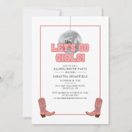 Invitación La Cowgirl Discoteca deja salir a los Chicas Bache
