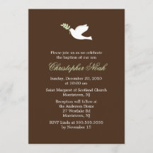 La cristalización de la pequeña paloma y el bautis