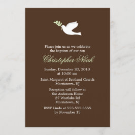 Invitación La cristalización de la pequeña paloma y el bautis