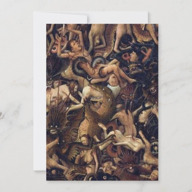 Invitación La Crucifixión El Último Juicio De Jan Van Eyck (Anverso)