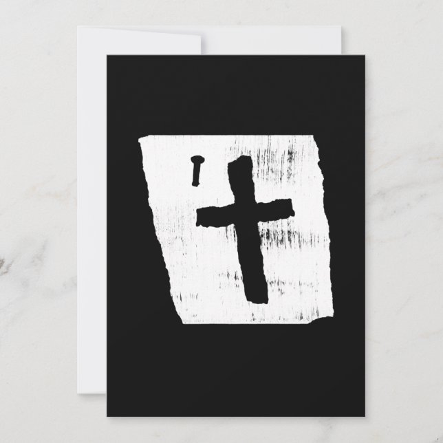 Invitación La cruz de Jesús (Anverso)