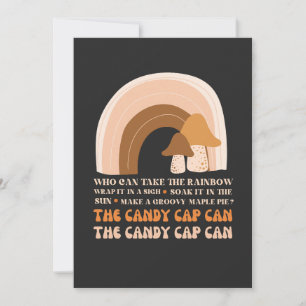 Invitación La cubierta de caramelos puede cantar con arcoiris