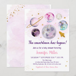 Invitación La cuenta regresiva de la Galaxia Oro Rosa ha empe