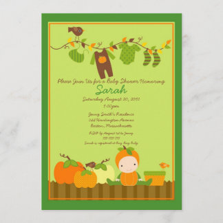 Invitación La cuerda para tender la ropa Baby Shower del