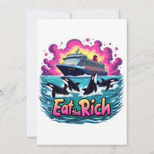 Invitación La Curiosa Y Orca Ballena Come A Los Ricos