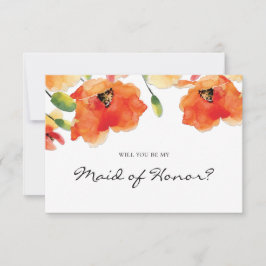 Invitación La dama de honor de la adormidera de oro de verano