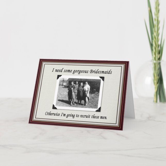 Invitación ¿La dama de honor o eligió a un hombre? - (Anverso)