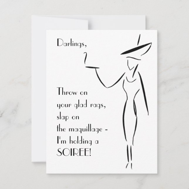 Invitación La dama del gran Gorra #1 (Anverso)