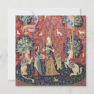 Invitación La dama y el unicornio, olores