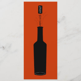 Invitación La degustación de vinos del vino de Veni Vidi del