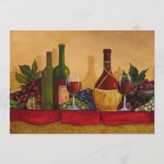 Invitación La degustación de vinos invita