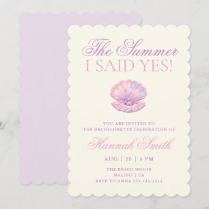 Invitación La Despedida de Soltera Anillo de Concha de 'El Ve