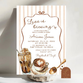 Invitación La Despedida de Soltera de Amor de Café está en eb