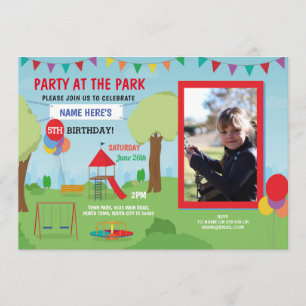 Invitación La diapositiva de la fiesta de cumpleaños del