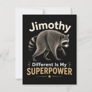 Invitación La diferencia de Jimothy es mi superpoder