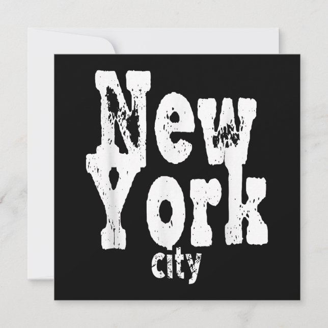 Invitación La divertida ciudad de Nueva York (Anverso)