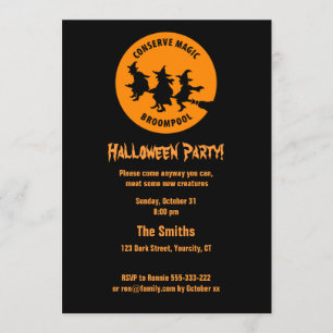 Invitación La divertida fiesta de Halloween