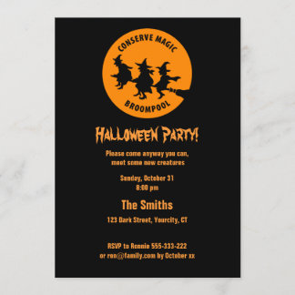 Invitación La divertida fiesta de Halloween