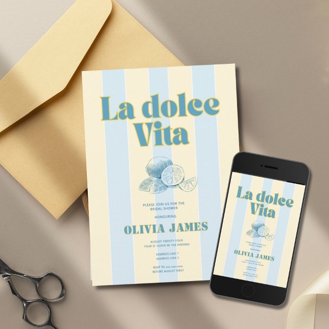 Invitación La dolce vita bridal (Subido por el creador)