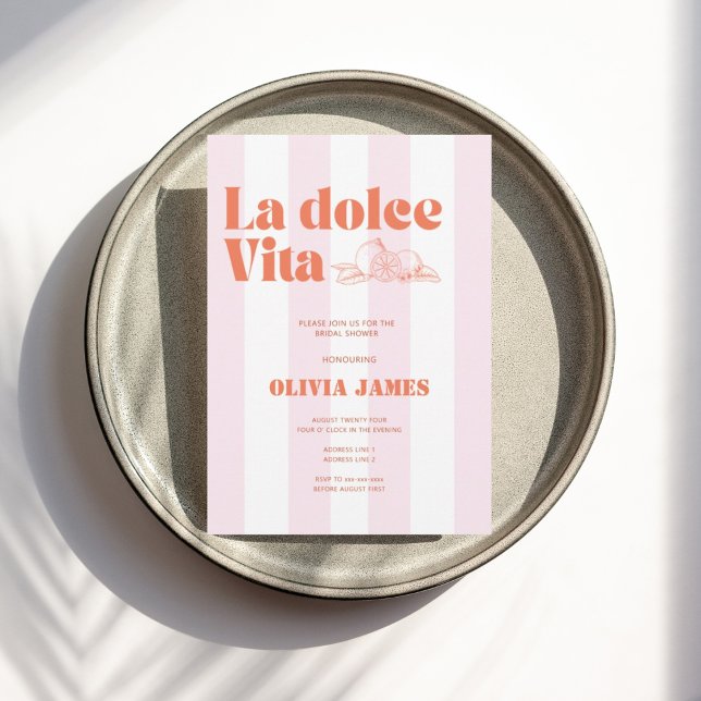 Invitación La dolce vita bridal (Subido por el creador)