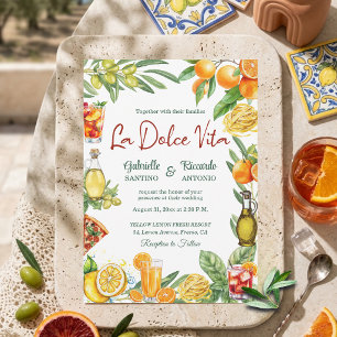Invitación La Dolce Vita Cóctel de Citricos Italianos para Bo