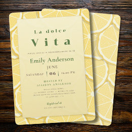 Invitación La Dolce Vita Despedida de Soltera | Limón Amalfit