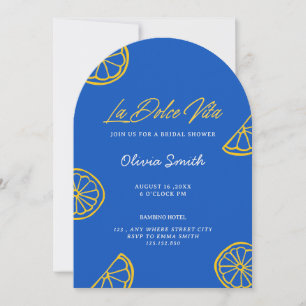 Invitación La Dolce Vita Despedida de soltera minimalista ita