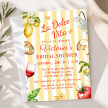 La Dolce Vita Ducha de Novia Italiana