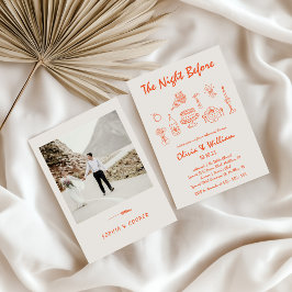 Invitación La Dolce Vita Hand Drawn Test Dinner