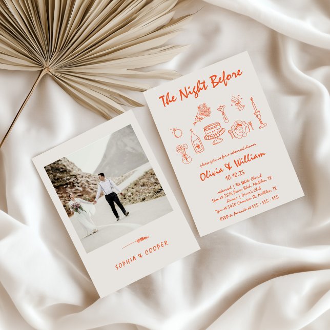 Invitación La Dolce Vita Hand Drawn Test Dinner (Subido por el creador)