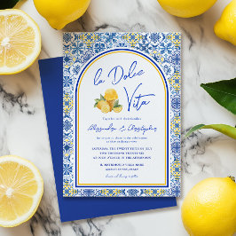 Invitación La Dolce Vita Italian Summer Destination Wedding