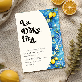 Invitación La Dolce Vita Lemon Amalfi Costa Bridal