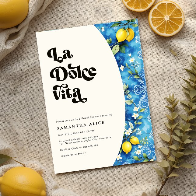 Invitación La Dolce Vita Lemon Amalfi Costa Bridal (Subido por el creador)
