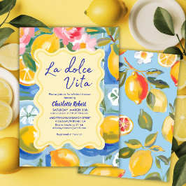 Invitación La dolce vita Lemon Bridal Italiano