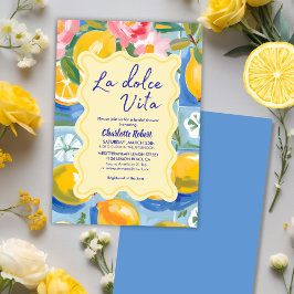 Invitación La dolce vita Lemon Bridal Italiano