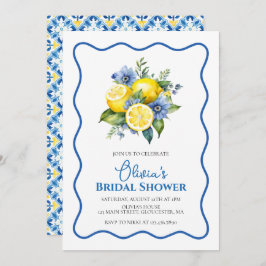 Invitación La Dolce Vita Lemon floral Ducha nupcial
