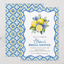 Invitación La Dolce Vita Lemon floral Ducha nupcial