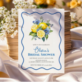 Invitación La Dolce Vita Lemon floral Ducha nupcial