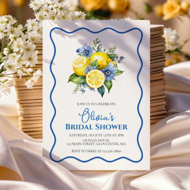 Invitación La Dolce Vita Lemon floral Ducha nupcial (Subido por el creador)