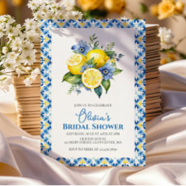 Invitación La Dolce Vita Lemon floral Ducha nupcial