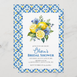 Invitación La Dolce Vita Lemon floral Ducha nupcial
