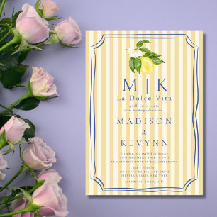 Invitación La Dolce Vita Lemons Boda italiano