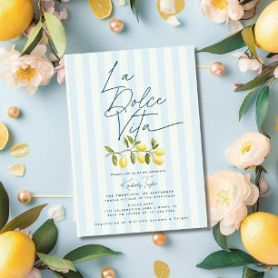 Invitación La Dolce Vita Lemons Ducha Nural Italiana