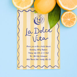 Invitación La Dolce Vita Lemons Ducha Nural Italiana