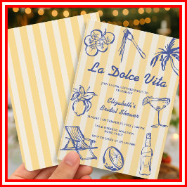 Invitación La Dolce Vita Lemons Ducha Nural Italiana
