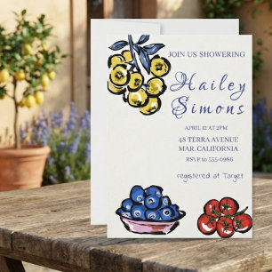 Invitación La Dolce Vita Limón Amarillo Italiano