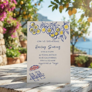 Invitación La Dolce Vita Limón Amarillo Italiano